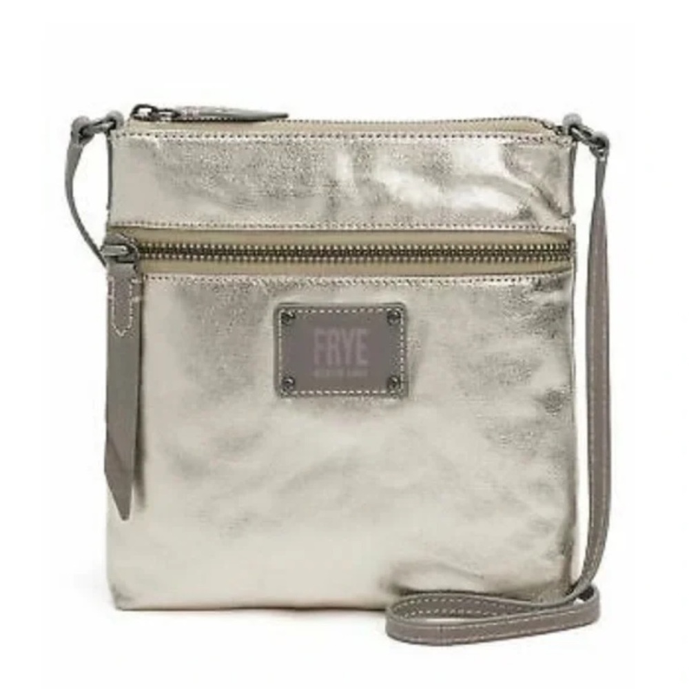 FRYE Ivy Crossbody Handbag Silver Pewter (Retail: $148)
